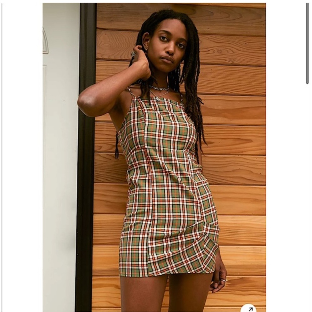 NWT Urban Outfitters Monica Plaid Mini Dress